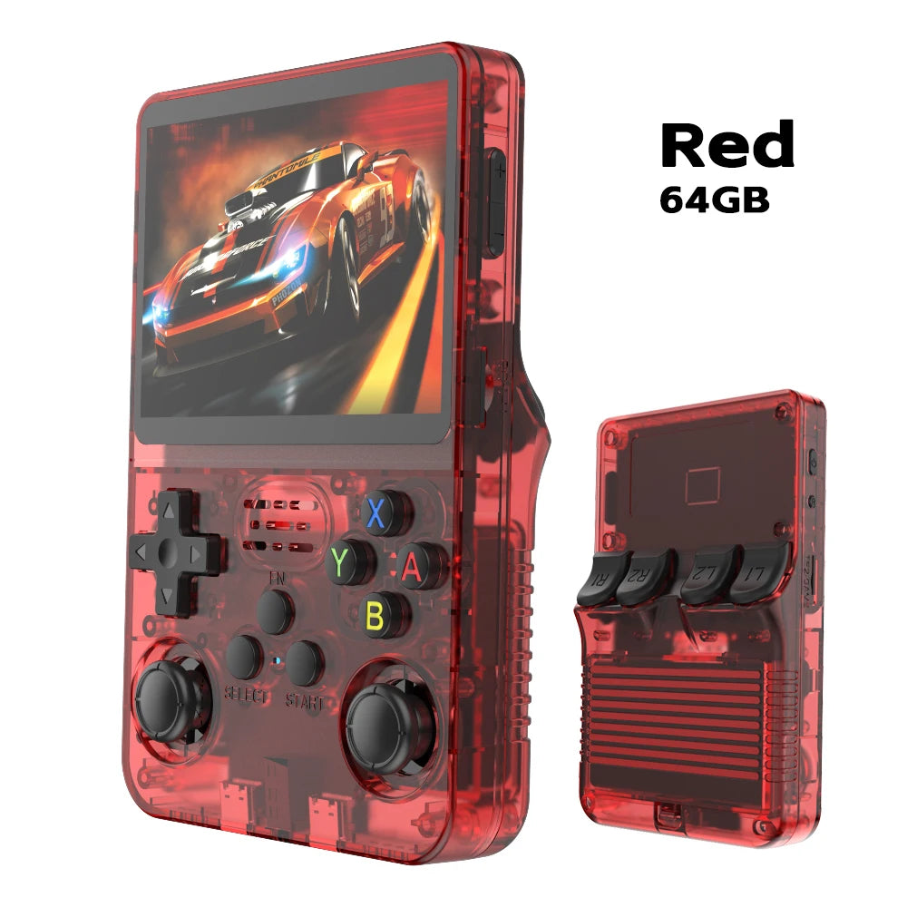 R36S ARKOS Retro Handheld Video Game Console Genuine 3.5 Inch IPS Multiple Colors Are Available Screen Portable Player 64GB Game